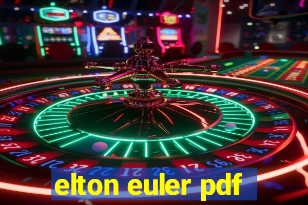 elton euler pdf